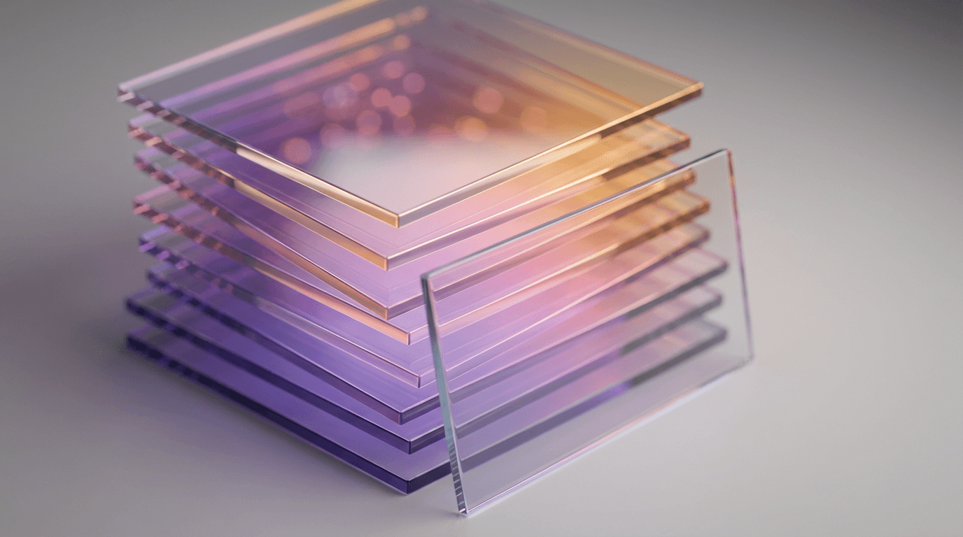 Abstract warm gradient background with flame-inspired shapes and glow effect