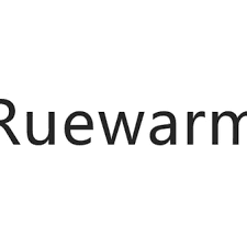 The word Ruewarm in black sans-serif font, centered against a plain white background.